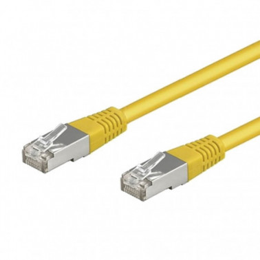 Cordon Cat 6 FTP Jaune - 1 m ING2012666  Fils,câble,conduit et connectique