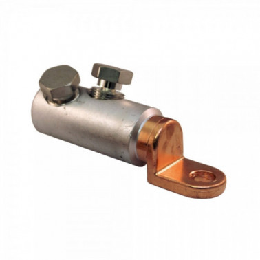 Cosse alu-cuivre à vis autocassante M8 Alu 50-95 / Cuivre 50-70mm² KLKCAU5095V8  Cosse,embouts