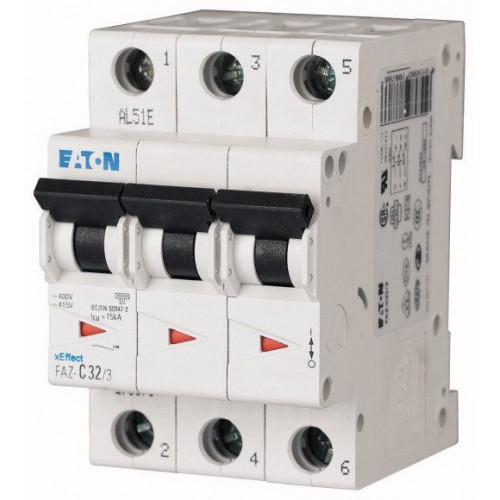 Disjoncteur modulaire 16A 3P 15kA Courbe C KLO0000278873  Disjoncteur et bloc Eaton