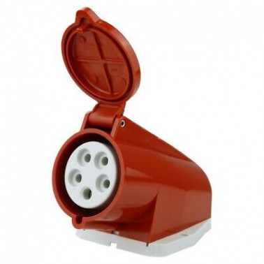 Mennekes Socle de prise saillie 32A 4P 400V IP44 MEN27006  Fils,câble,conduit et connectique