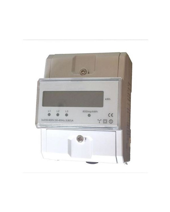 Compteur électrique modulaire tétra 80 A simple tarif CE POLMTR80L  Tableau électrique