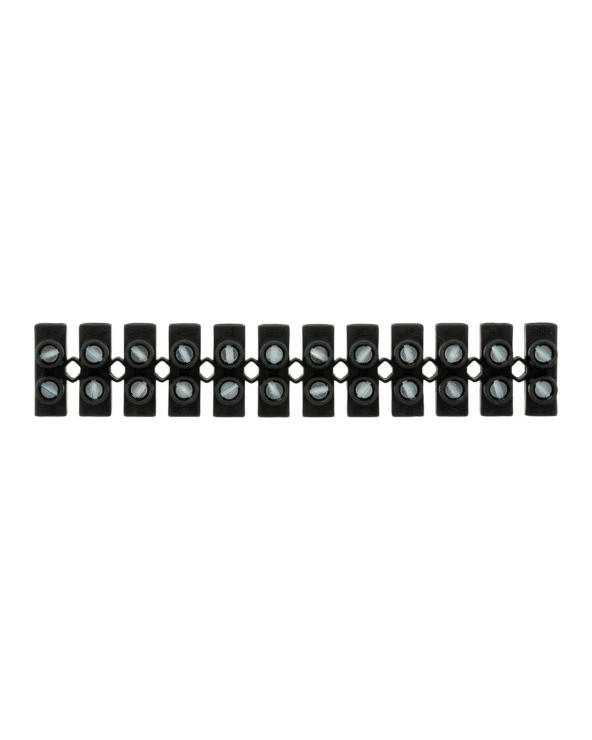 BARRETTE SERRE-FIL NOIRE 2,5MM. REC055611  Fils,câble,conduit et connectique