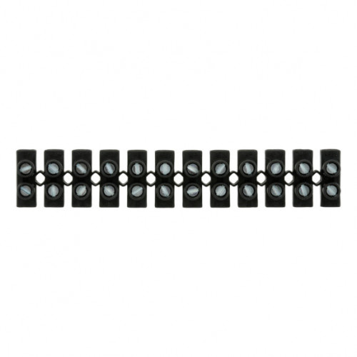 BARRETTE SERRE-FIL NOIRE 2,5MM. REC055611  Fils,câble,conduit et connectique