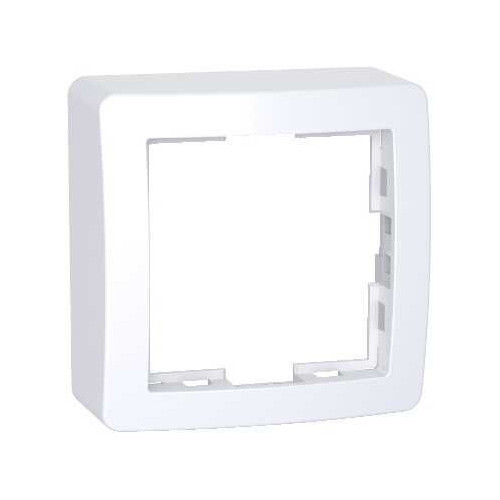 Alréa, Cadre saillie standard simple, 62x62mm, profondeur 31mm, blanc polaire SCHALB61441P  Interrupteur en saillie Schneider...