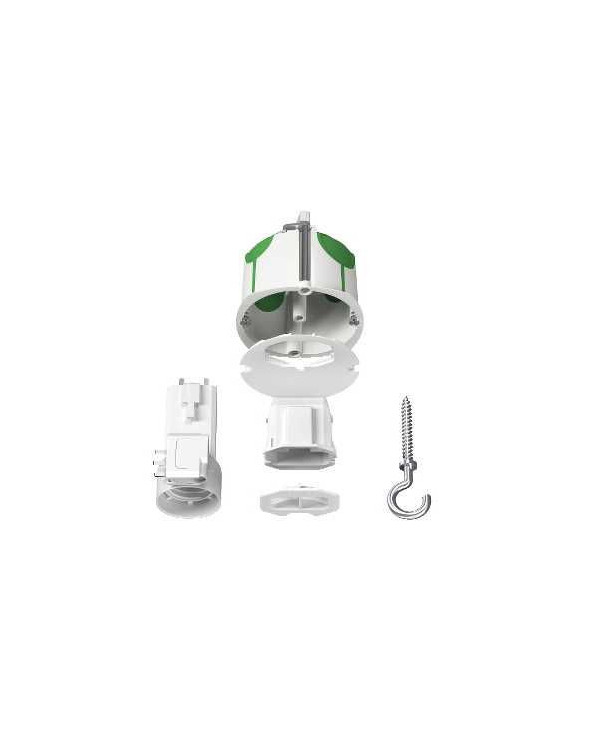 Multifix Air DCL,boîte de centre avec couv. Affleur,connecteur,douille,piton SCHIMT35021  Prises et interrupteurs