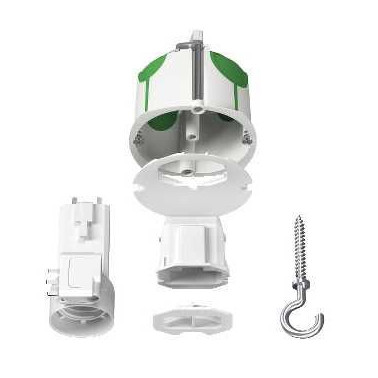 Multifix Air DCL, boîte de centre avec couv. Affleur, connecteur, douille, piton SCHIMT35021  Boîte d'encastrement à placo