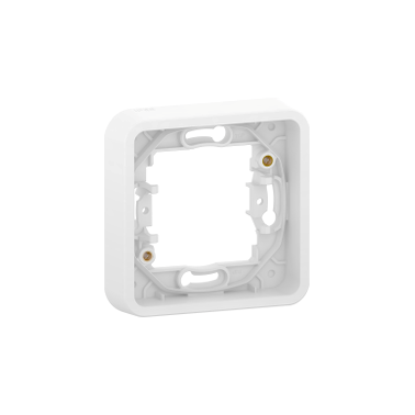 Mureva Styl - Cadre 1 poste - encastré - IP55 - IK08 - blanc SCHMUR39107  Interrupteur et prise étanche