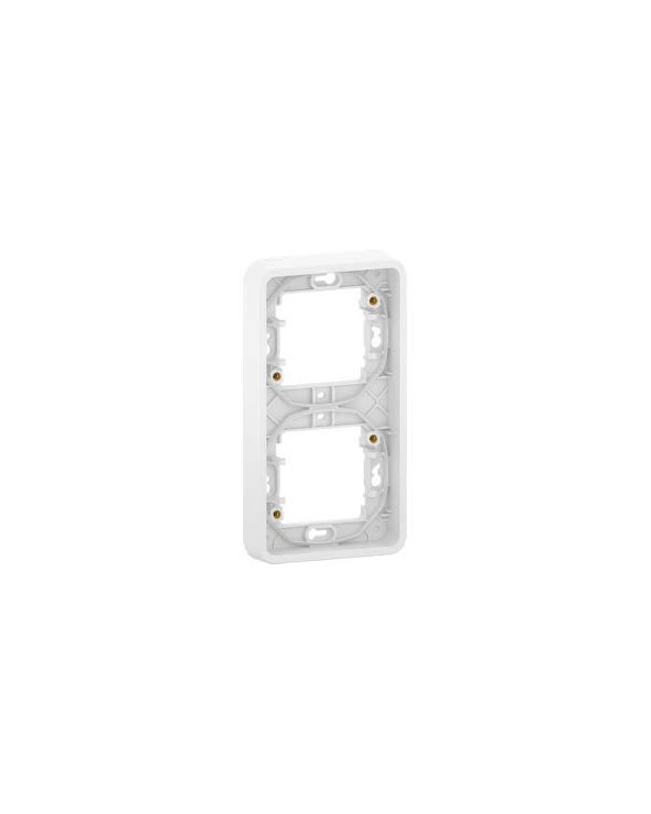 Mureva Styl - Cadre 2 postes vertical - encastré - IP55 - IK08 - blanc SCHMUR39151  Prises et interrupteurs