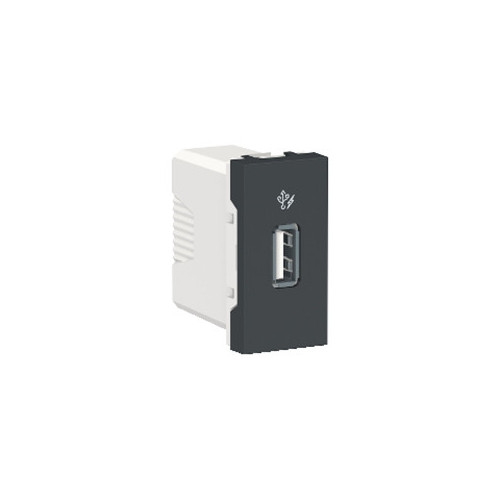 Unica - chargeur USB - 5Vcc - 1A - 1 module - Anthracite - mécanisme seul SCHNU342854  Mécanisme Unica