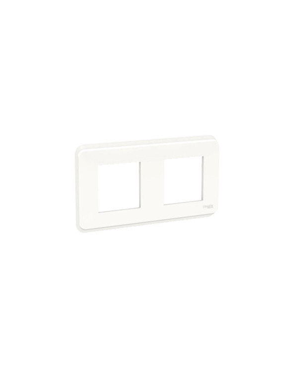 Unica Pro - plaque de finition - Blanc - 2 postes SCHNU400418  Plaque de finition Unica