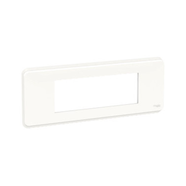 Unica Pro - plaque de finition - Blanc - 6 modules SCHNU411618  Plaque de finition Unica