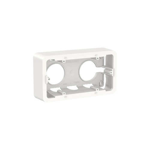 Unica - boîte en saillie - blanc - 2 postes SCHNU840418  Accessoires Unica