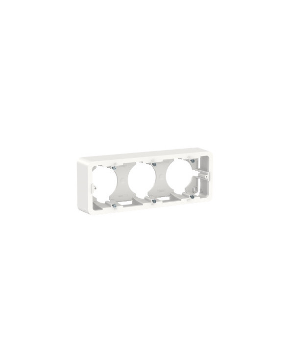 Unica boîte en saillie blanc 3 postes SCHNU840618  Prises et interrupteurs
