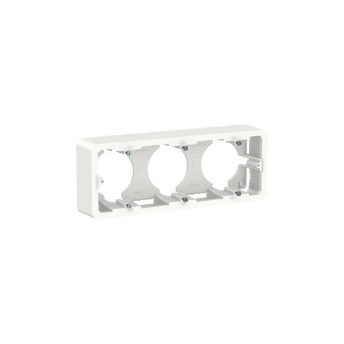 Unica - boîte en saillie - blanc - 3 postes SCHNU840618  Accessoires Unica
