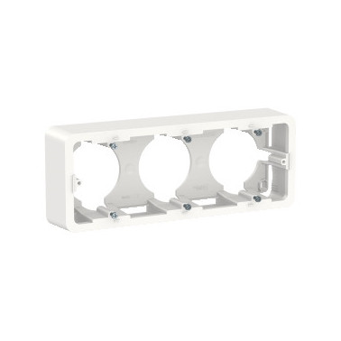 Unica - boîte en saillie - blanc - 3 postes SCHNU840618  Accessoires Unica