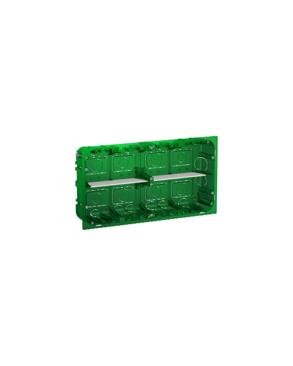 Unica boîte de concentration encastrée 2 rangées de 10 modules à compléter SCHNU8710  Prises et interrupteurs