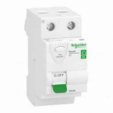 Resi9 XE - interrupteur différentiel - 2P - 63A - 30mA - Type AC - embrochable SCHR9ERC263  Interrupteur différentiel XE