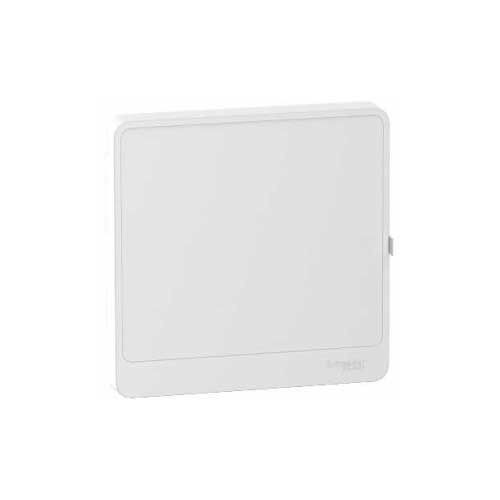 Resi9 - porte Styl blanche (RAL 9003) pour coffret 1 rangée de 13 modules SCHR9H13421  Tableau électrique