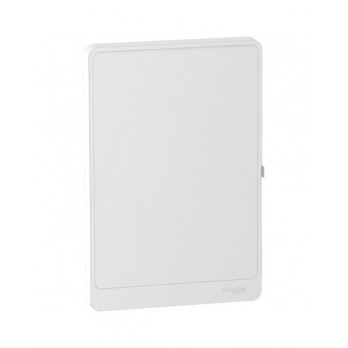 Resi9 - porte Styl blanche (RAL 9003) pour coffret 2 rangées de 13 modules SCHR9H13422  Coffret électrique et distribution