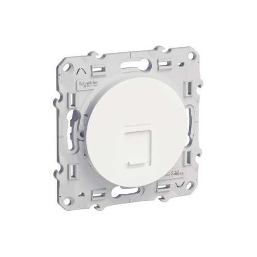 Odace - prise RJ45 - blanc - grade 1 (téléphone) cat. 5 UTP SCHS520471  Mécanisme Odace