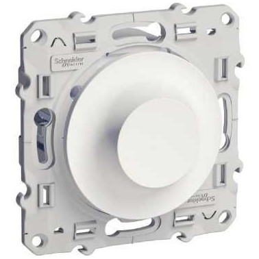Odace - variateur universel - Blanc - LED 4 00W SCHS520512  Mécanisme Odace