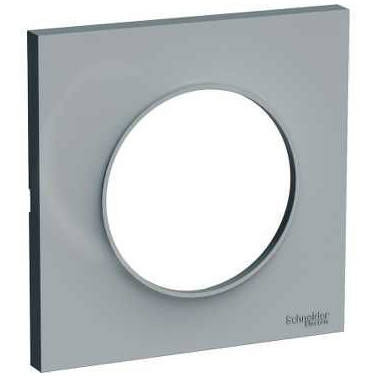 Odace Styl - plaque 1 poste gris pierre SCHS520702A1  Plaque de finition Odace