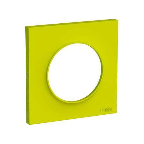 Odace Styl - plaque Vert Chartreuse - 1 poste SCHS520702H  Plaque de finition Odace