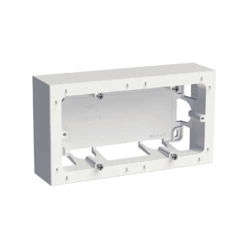 Odace Styl,boîte pour montage en saillie Blanc,2 postes entraxe 71mm SCHS520764  Prises et interrupteurs