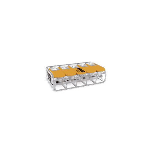 Borne WAGO 221 5x6mm² à leviers souple & rigide à la pièce WAG221-615  Connectique