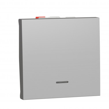 Unica Alu Va-et-Vient lumineux témoin 10A 2 modules SCHNU320330S  Mécanisme Unica
