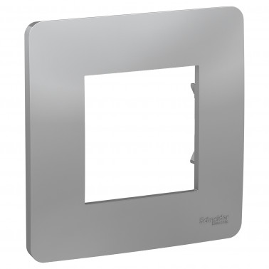 Unica Studio Alu plaque de finition 1 poste SCHNU200230  Plaque de finition Unica