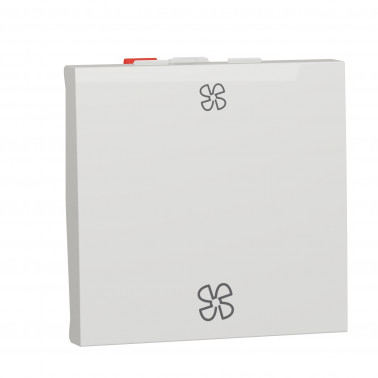 Unica blanc Commande VMC 2 vitesses 10A 2modules SCHNU320320VMC  Mécanisme Unica