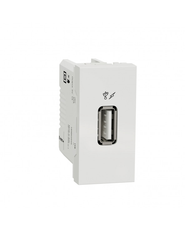 Unica - chargeur USB - 5Vcc - 1A - 1 module - Blanc - mécanisme seul SCHNU342818  Mécanisme Unica