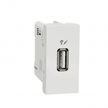 Unica - chargeur USB - 5Vcc - 1A - 1 module - Blanc - mécanisme seul SCHNU342818  Mécanisme Unica