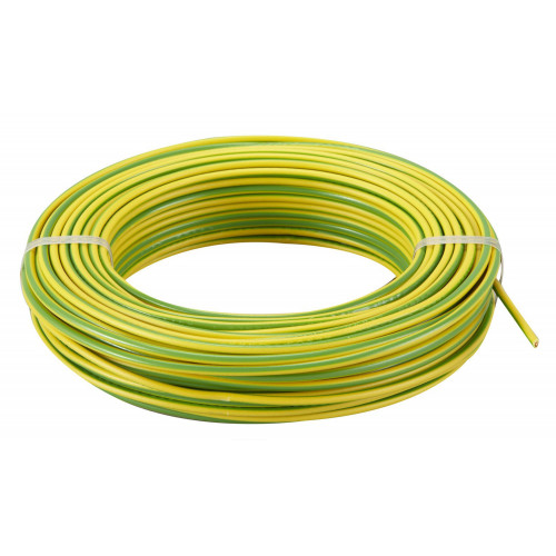 H07 V-K 4 V/JAUNE  C100 CBE11323131  Conduit et fil souple