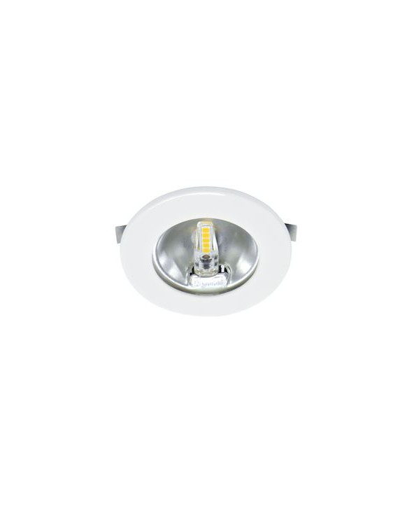 S307 - Encastré rond blanc Ø70mm, LED G4 1,8W 3000K 150lm incl. ARI50773  Spot encastré