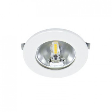 S307 - Encastré rond blanc Ø70mm, LED G4 1,8W 3000K 150lm incl. ARI50773  Spot encastré