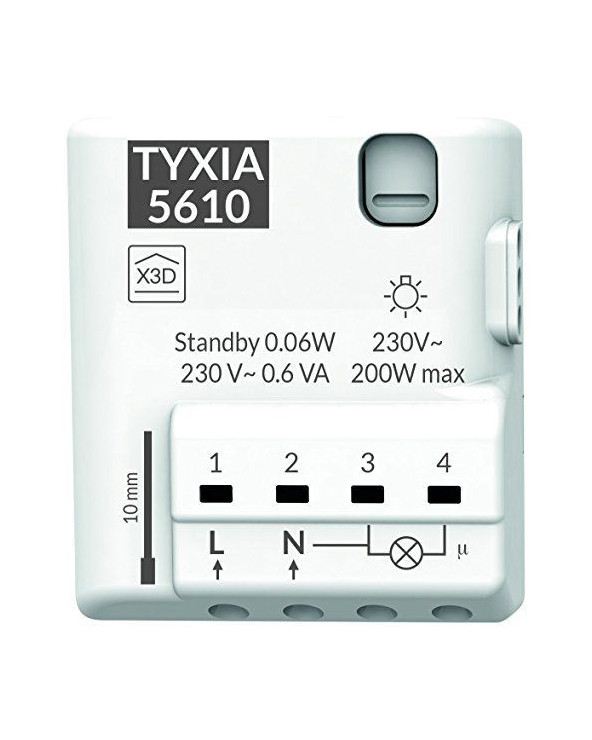 Tyxia 5610 | Récepteur micromodule 1 voie éclairage ON/OFF DDO6351400  Gestion de l'éclairage