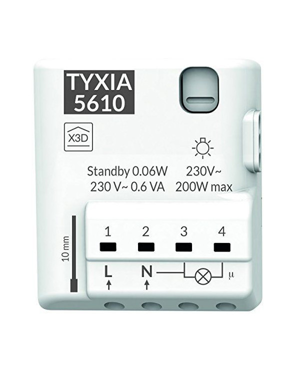 Tyxia 5610 | Récepteur nanomodule 1 voie éclairage ON/OFF DDO6351400  Sécurité - Domotique