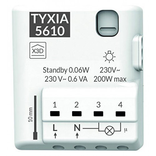 Tyxia 5610 | Récepteur micromodule 1 voie éclairage ON/OFF DDO6351400  Gestion de l'éclairage