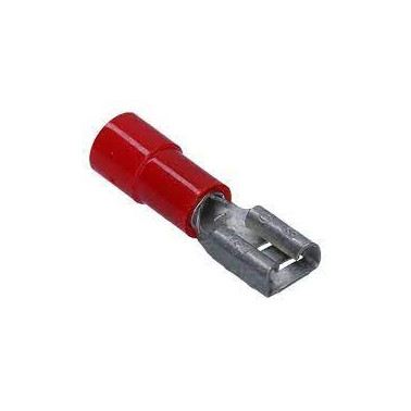 Clip femelle partiellement isolé rouge (0,25 à 1,5 mm²) - 2,8 X 0,5 mm CEMRFF305  Accessoires installation pour câble