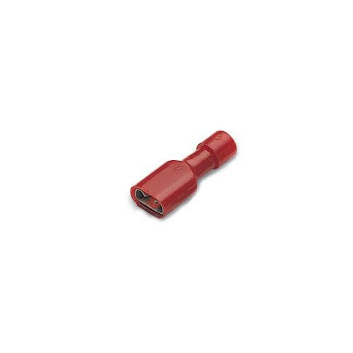 Clip complètement isolé femelle rouge rouge (0,25 à 1,5 mm²) - 6,3 x 0,8 mm CEMRFF608P  Accessoires installation pour câble