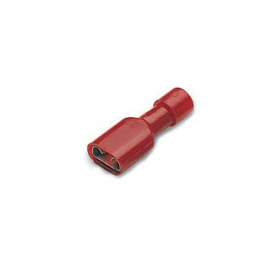 Clip complètement isolé femelle rouge rouge (0,25 à 1,5 mm²) - 6,3 x 0,8 mm CEMRFF608P  Accessoires installation pour câble