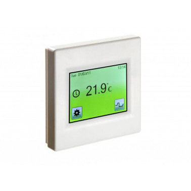TFT610 – Blanc - Thermostat Encast. à écran tactile ACS616061  Chauffage et radiateur