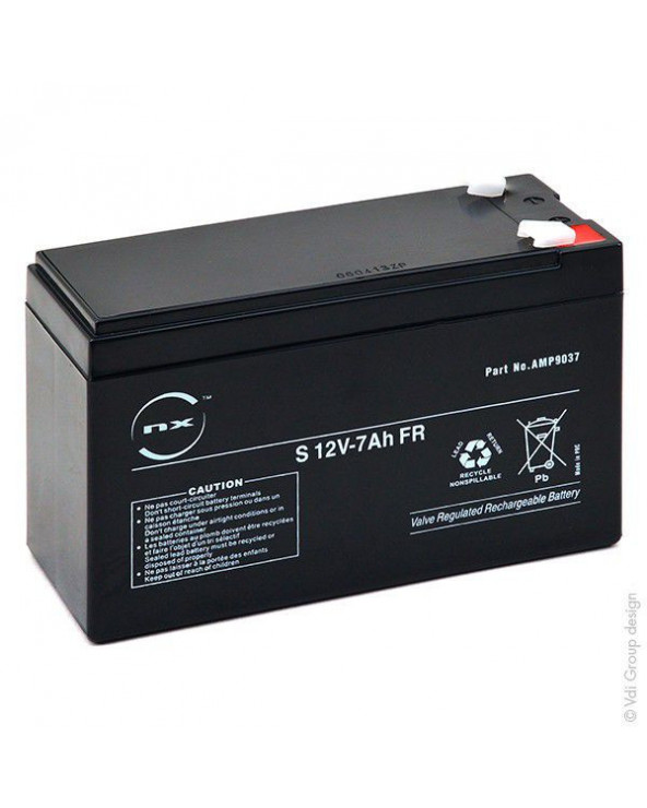 Batterie plomb AGM NX 7-12 General Purpose FR 12V 7Ah F4.8 ENIAMP9037  Outillage et pile