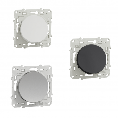 Sortie de câble Blanc, à vis, 6 à 12 mm2 - Schneider Odace SCHS520662  Prises et interrupteurs