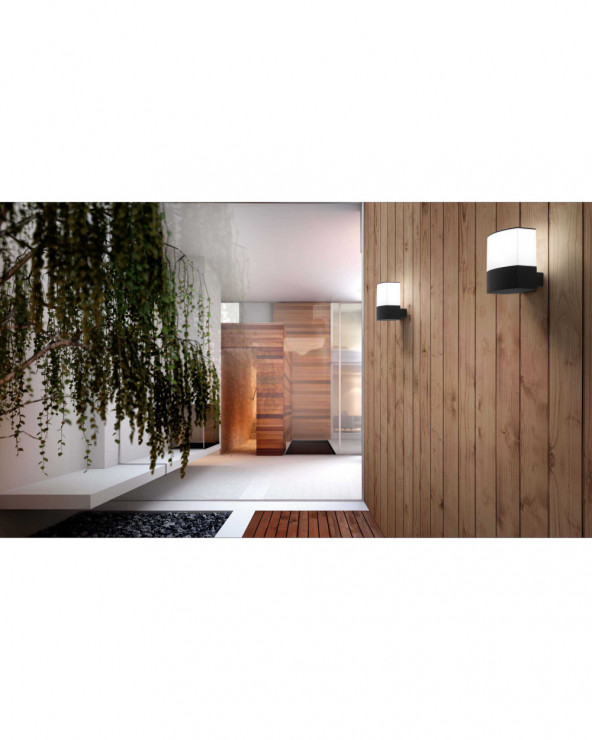 DATNA Applique Grise OSCURO 1x E27 20W FAR74440  Applique murale et plafonnier étanche