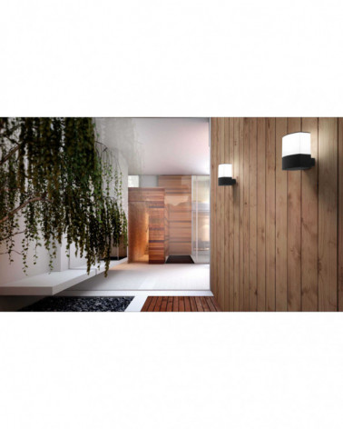 DATNA Applique Grise OSCURO 1x E27 20W FAR74440  Applique murale et plafonnier étanche