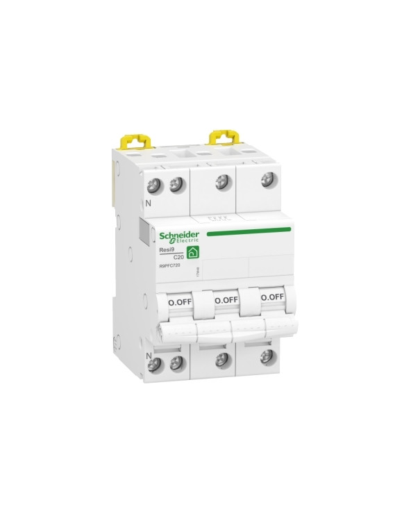 XP 20A 3PH+N courbe C peignable Disjoncteur à vis Tétrapolaire SCHR9PFC720 Schneider Electric Tableau électrique