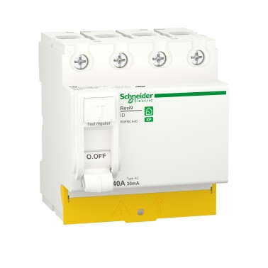 XP ID 4P 40A 30mA Type AC peignable SCHR9PRC440 Schneider Electric Tableau électrique